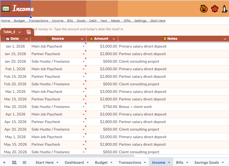 Bloom Budget: The All-in-One Monthly Money, Bills & Meal Planner for Busy Moms (Google Sheets)